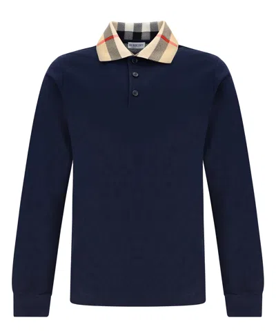 BURBERRY CODY LONG SLEEVE POLO SHIRT