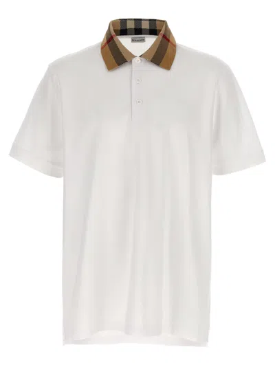 Burberry Cody Polo Shirt In White