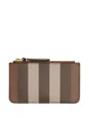 BURBERRY COFFEE BROWN CHECK PATTERN COIN CASE