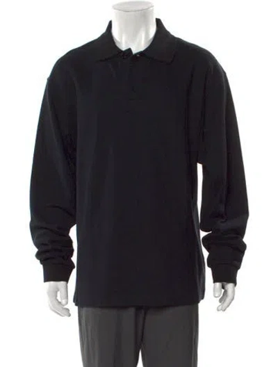 Pre-owned Burberry Collar Long Sleeve Polo Shirt W/ Tags In Black