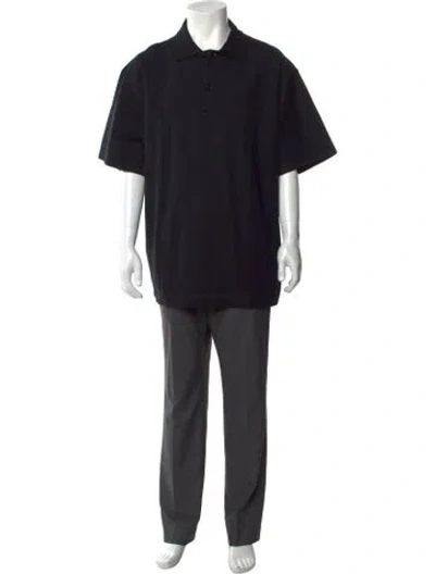 Pre-owned Burberry Collar Short Sleeve Polo Shirt In Black