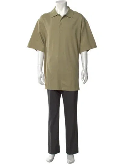Pre-owned Burberry Collar Short Sleeve Polo Shirt W/ Tags In Green