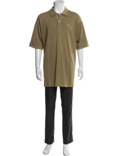 Pre-owned Burberry Collar Short Sleeve Polo Shirt W/ Tags In Neutral