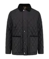 Burberry Haddington Quilted And Padded Jacket In Black