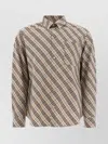 Burberry Men's Embroidered Poplin Shirt