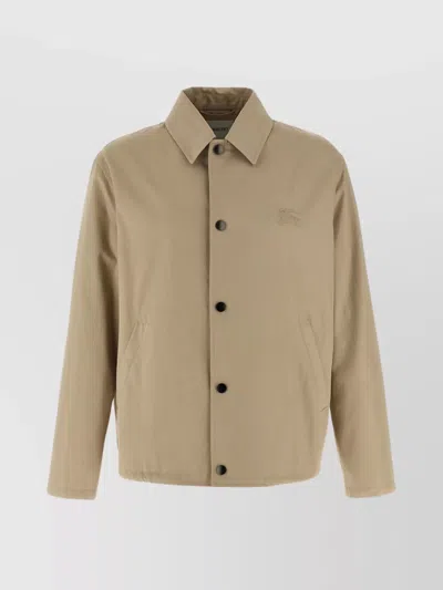 BURBERRY COLLARED FRONT POCKETS JACKET