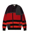 Burberry Color Matching Sweater In Black