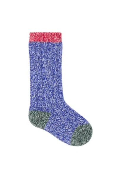 Burberry Colour Block Cashmere Blend Socks