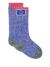 Burberry Colour Block Socks In Blue
