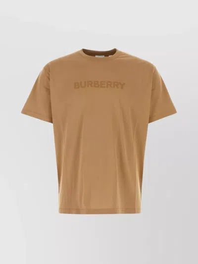 Burberry Comfortable Loose-fit Cotton T-shirt In Beige