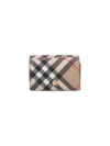 BURBERRY COMPACT "CHECK" FOLD WALLET