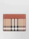 Burberry Compact Check Pattern Cardholders In Neutral