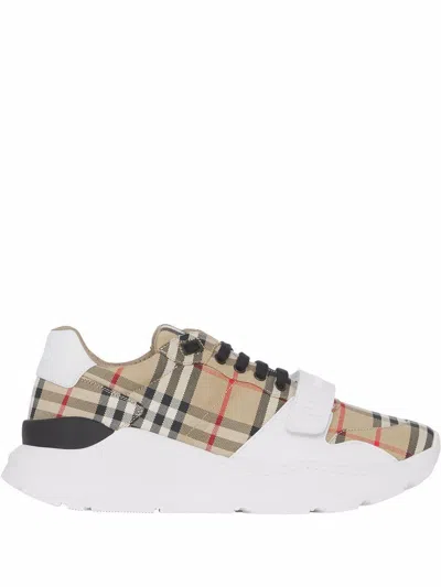 Burberry Compliment Your Street Style With The Regis Low-top Sneakers In Tan