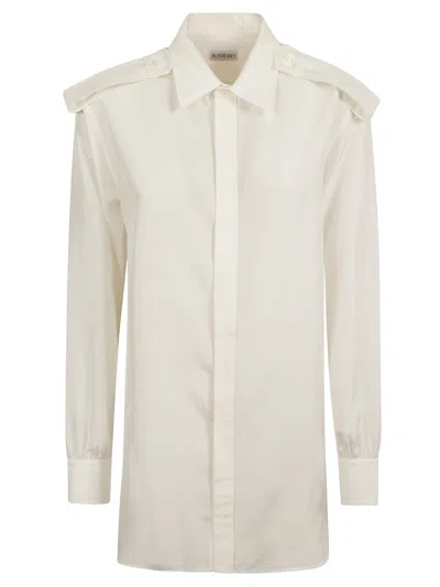 Burberry Concealed Shirt In Grain