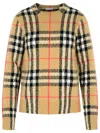 Burberry London Check Wool-cashmere Sweater In Brown