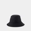 Burberry Monogram-print Bucket Hat In Black