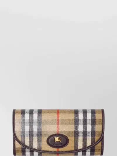 Burberry Continental Wallet Featuring Check Design