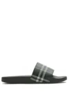 Burberry Stylish Sandals With Embossed Detailing And Padded Insole In Black