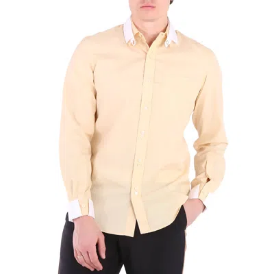 Pre-owned Burberry Contrast Double Collar Cotton Poplin Shirt In Check Description
