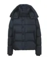 Burberry Down Jacket With Detachable Sleeves In Blue
