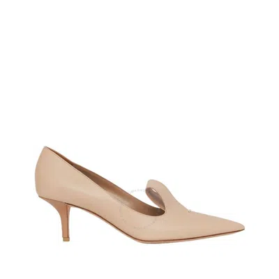 Burberry Cool Beige Glenavy 55 Two-tone Point-toe Pumps In Neutral