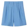Burberry Cool Cornflower Blue Lorie Tailored Shorts In Blue