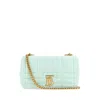 Burberry Cool Mint Quilted Small Lola Bag