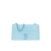 Burberry Cool Sky Blue Quilted Small Lola Bag In Blue