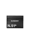 Burberry Coordinates-print Leather Card Case In Black