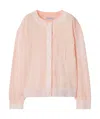 Burberry Childrens Ekd Cotton Cardigan In Pink