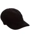 Burberry Corduroy Baseball Cap In Black