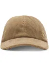 Burberry Corduroy Baseball Cap In Brown