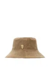 Burberry Corduroy Bucket Hat In Nude