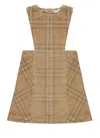 Burberry Corduroy Dress In Brown