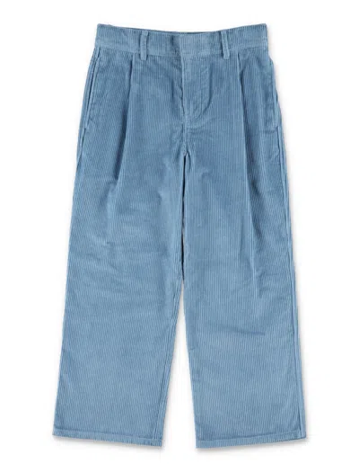 Burberry Kids' Corduroy Pants In Alloy Blue