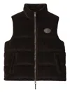 Burberry Corduroy Puffer Gilet In Brown