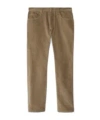 Burberry Corduroy Slim Fit Trousers With Check Tab In Brown