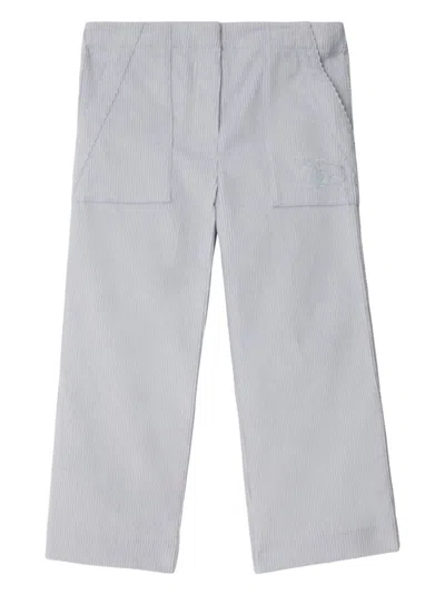 Burberry Kids' Corduroy Trousers In Blue