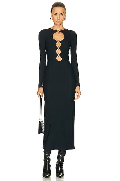Burberry Corrine Cutout Midi Dress In Black