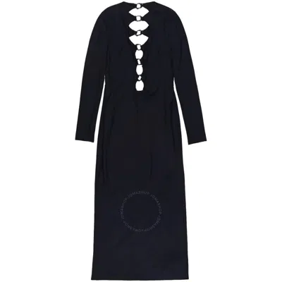 Burberry Corrine Open-back Dress In Black