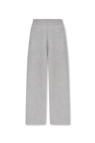 Burberry Cashmere Blend Jogging Trousers In Grigio