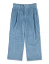 Burberry Ekd Corduroy Trousers In Alloy Blue