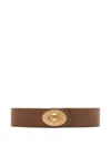 Burberry Cotswoods Leather Belt In Brown