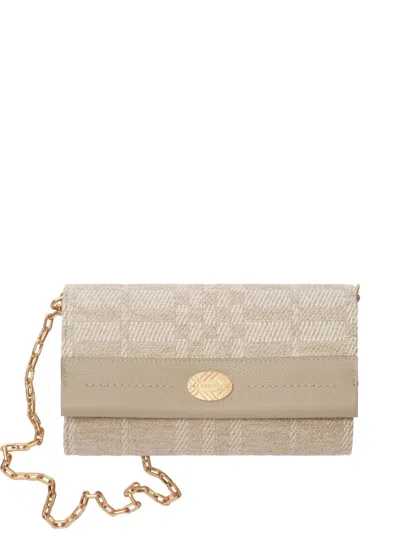Burberry Cotswolds Chain Strap Wallet In Neutral