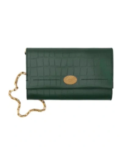 Burberry Cotswolds Chain Strap Walletprice Twd 40,500.00 New In In Green
