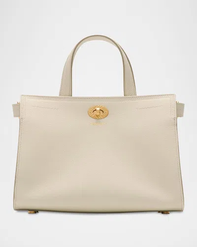 Burberry Cotswolds Grainy Leather Tote Bag In Soap