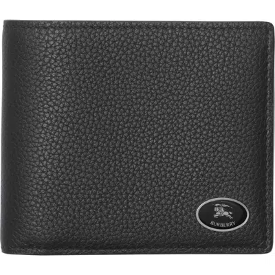 Burberry Cotswolds Leather Bifold Wallet In Black