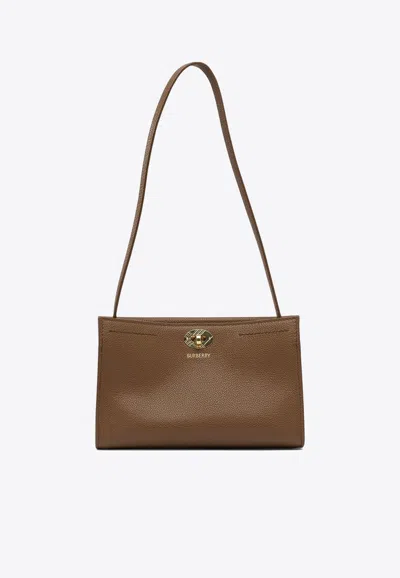 BURBERRY COTSWOLDS LEATHER SHOULDER BAG