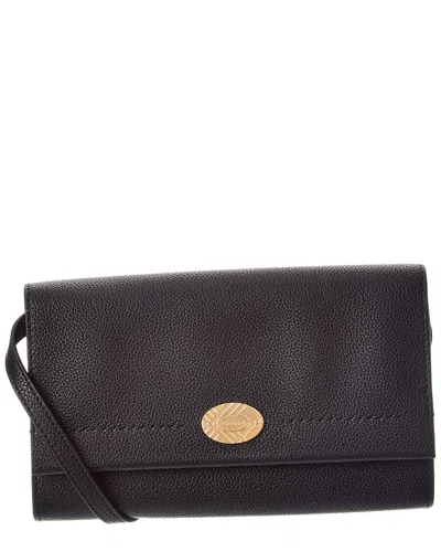 Burberry Cotswolds Leather Strap Wallet In Brown