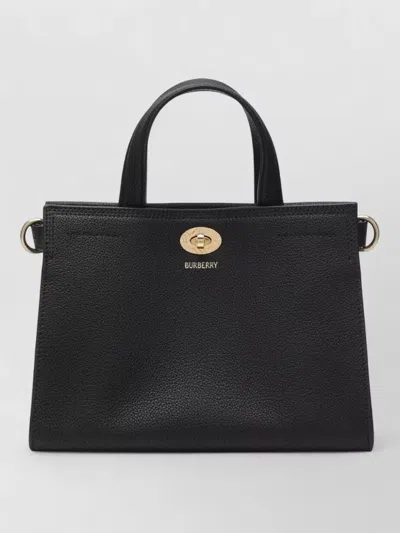Burberry Cotswolds Mini Tote Bag Top Handles In Black